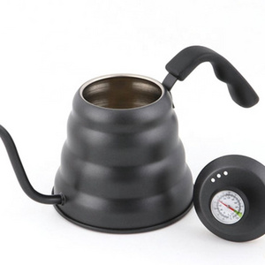 1200ml Stainless Steel Coffee Drip Kettle Gooseneck Spout Teapot With Thermometer