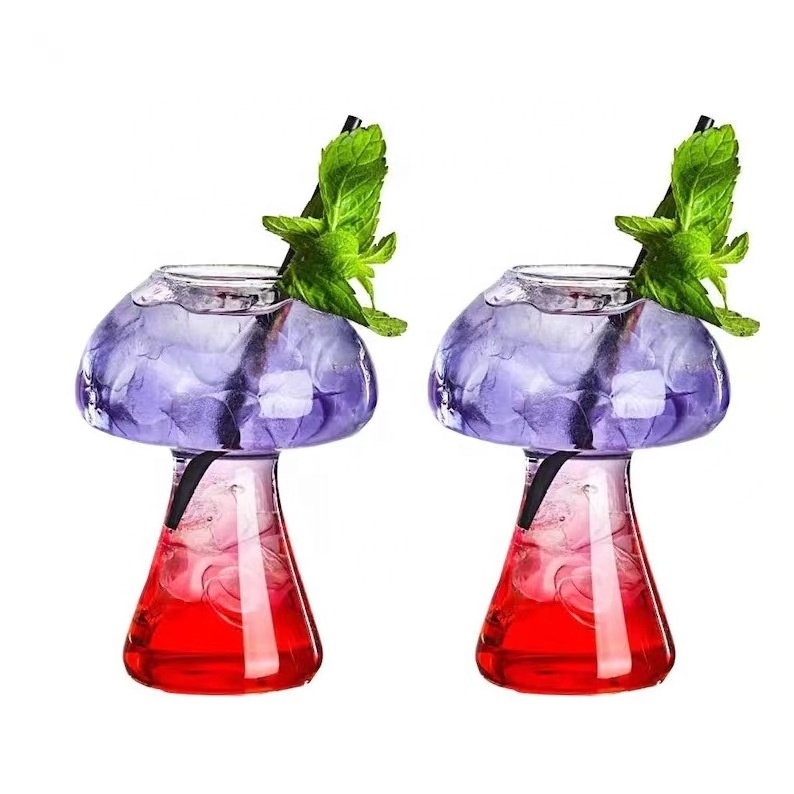 cocktail glasses creative unique vintage glassware drink cup beer wine cups bar drinking mushroom bulk cocktail glass