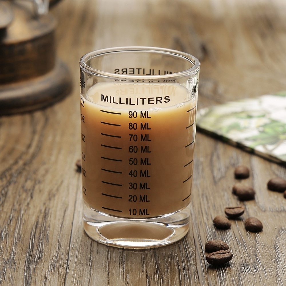 4 oz 120 ml measuring cup glass 3 oz 90 ml milk coffee tea shot glass cup with measurements