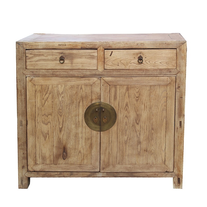 Chinese wholesale antique natural storage furniture recycled elm wood shoe cabinet