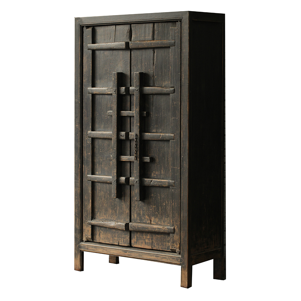 chinese style two doors antique recycle wood shabby chic closet armoire wardrobes