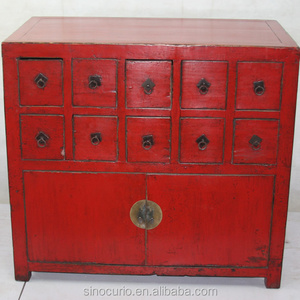 Tibetan hand painting cabinet /Reclaimed wood furniture/ Chinese antique furniture