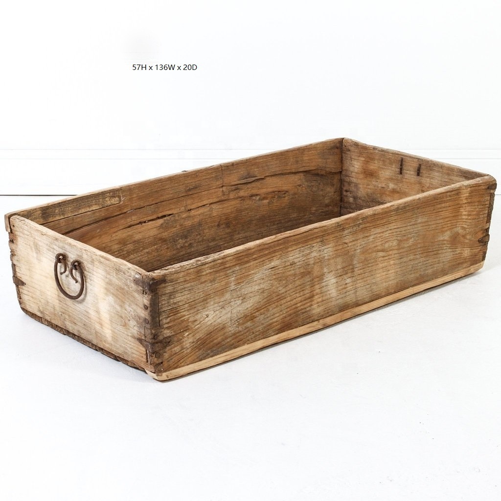 Antique natural rustic wooden antique buckets outdoor wash basin sinks