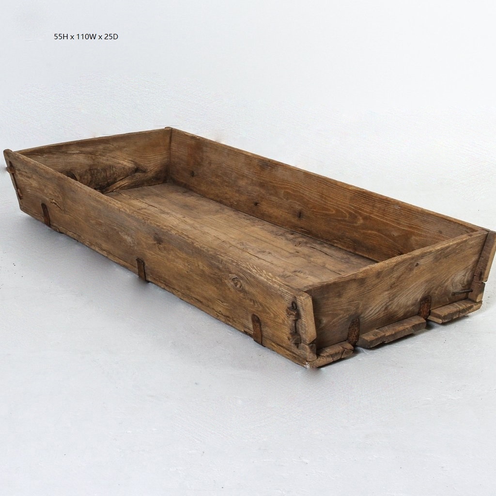 Antique natural rustic wooden antique buckets outdoor wash basin sinks