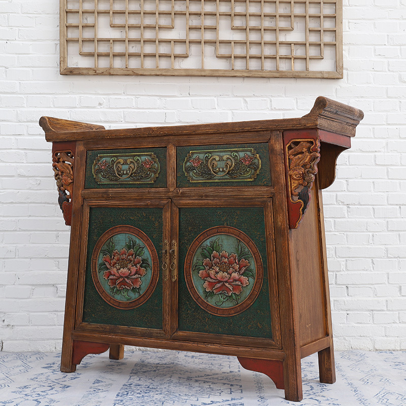 Traditional Antique Chinese Style Solid Wood Bedroom Furniture