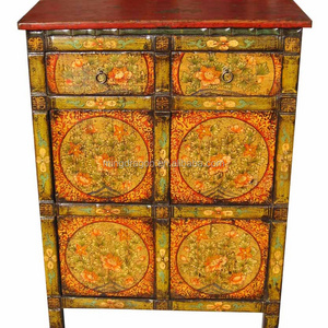 Antique Living Room Furniture-Tibetan Antique Painting Cabinet