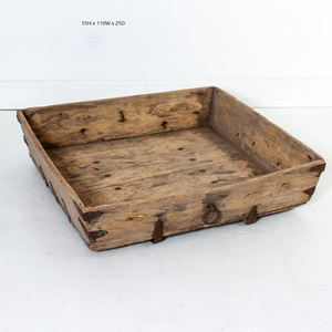 Antique natural rustic wooden antique buckets outdoor wash basin sinks