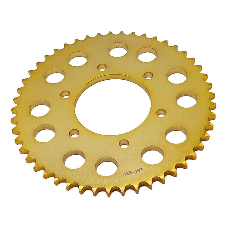 Custom Gold motorcycle rear Sprocket for pulsar ns200 KTM duke 390