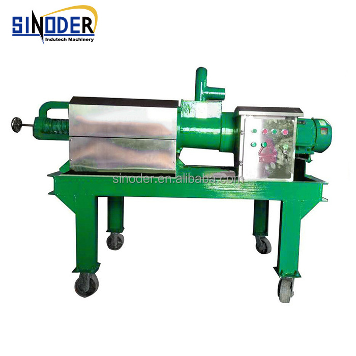 High quality cow dung drying machine dewatering screw press manure separator