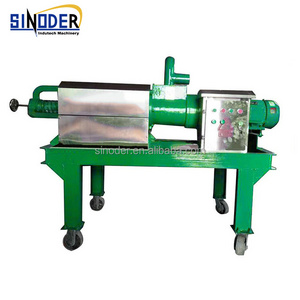 High quality cow dung drying machine dewatering screw press manure separator