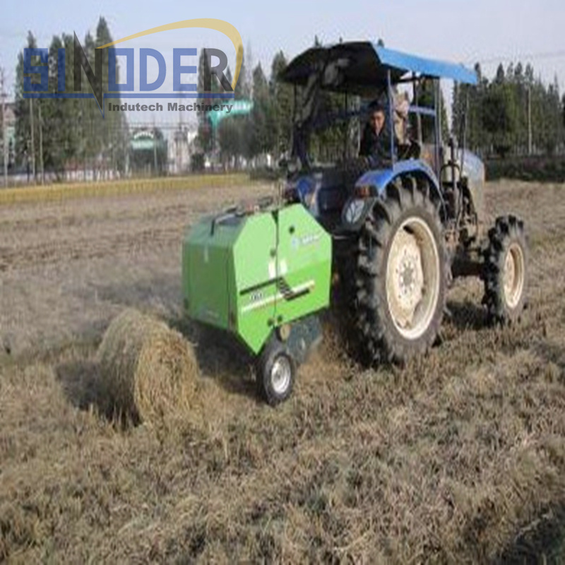 hay bale compactor corn  silage making machine Wheat straw baling machine