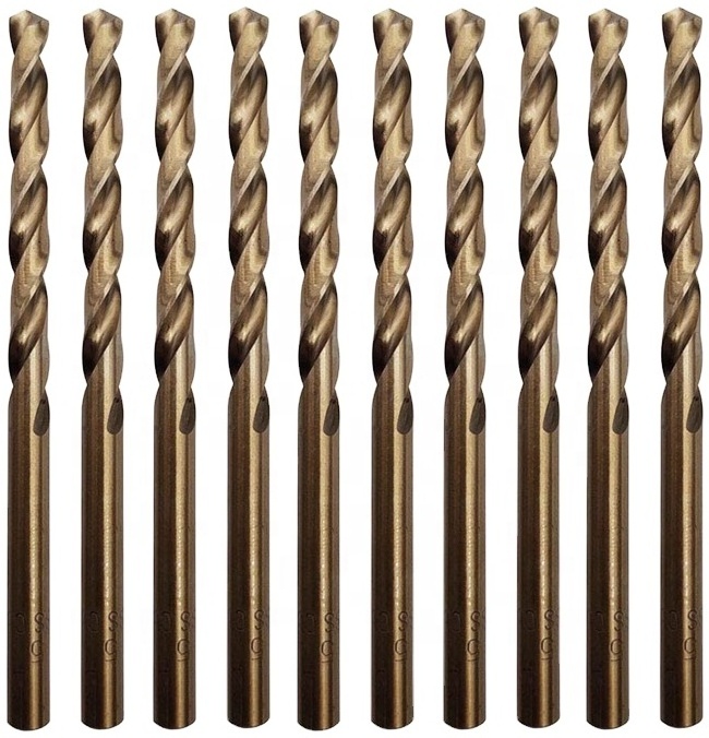 HSS DIN338 Jobber Length M35 Cobalt Twist Drill Bit for Stainless Steel Drilling