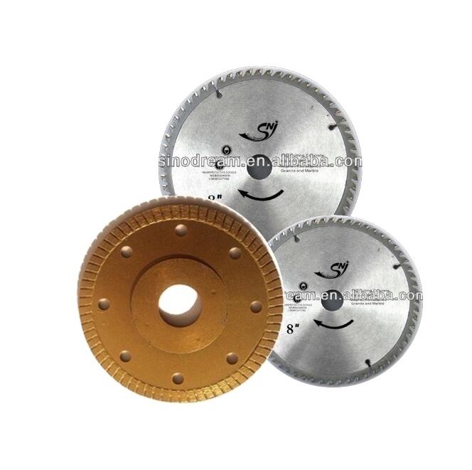 marble disc Hot pressed turbo diamond saw blade for cutting Granite Concrete Tile