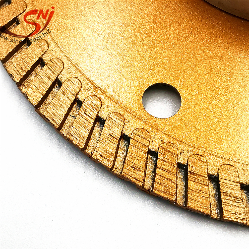 marble disc Hot pressed turbo diamond saw blade for cutting Granite Concrete Tile