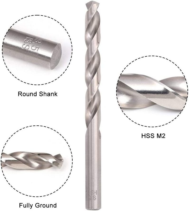 HSS DIN338 Jobber Length M35 Cobalt Twist Drill Bit for Stainless Steel Drilling