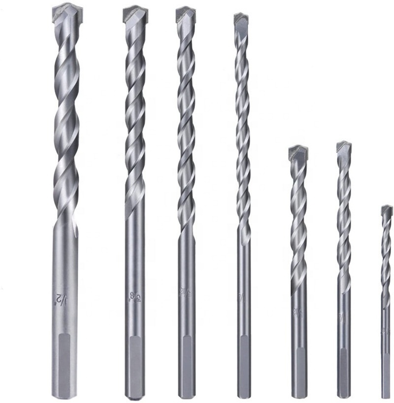 SDS Plus Drill Bits for Rotary Electric Hammer Drills Drilling Hole in Concrete Masonry Stone Tip Width 6mm 8mm