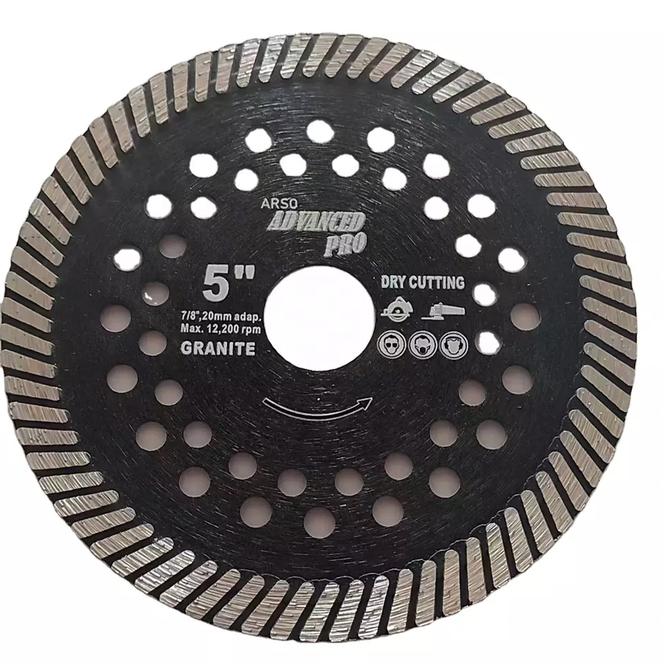 Granite tools supplies hot pressing process of diamond saw blade for dry of granite stone by marble cutting machine