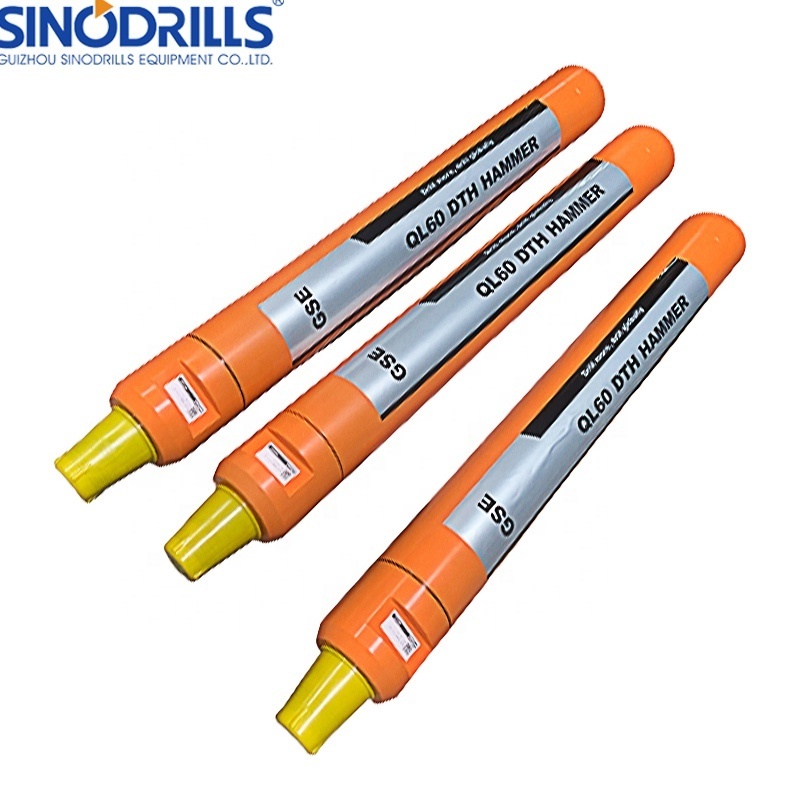 Sinodrills QL60 Air DTH Hammer with 165mm Bit Head Drill Set