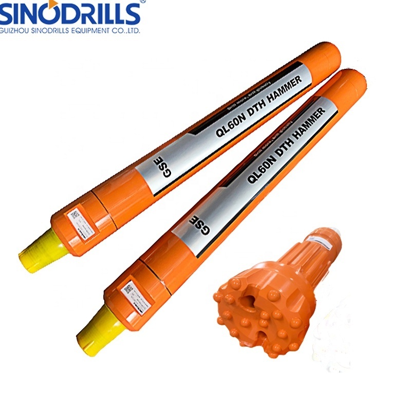 Sinodrills QL60 Air DTH Hammer with 165mm Bit Head Drill Set