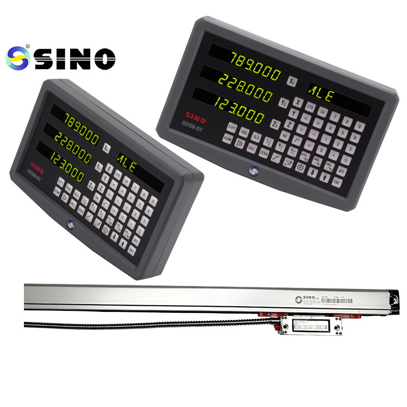 SINO High Accuracy Milling Machine 3 Axis DRO Kit Digital Readout with 3pcs 5u Linear Scale