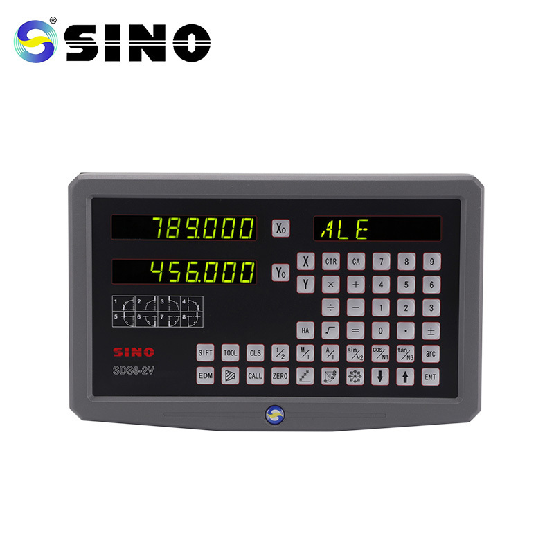 SINO  SDS6-2V 2-Axis Digital Readout Display DRO Counter For Lathe/Milling/boring/grinding  Machine Linear Scale Encoder