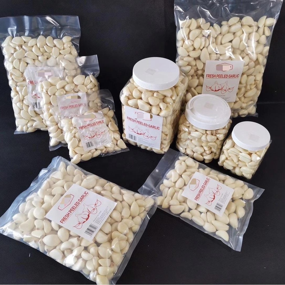 Fresh peeled garlic clove 2022 new crop supply from professional peeled garlic manufacturer in China