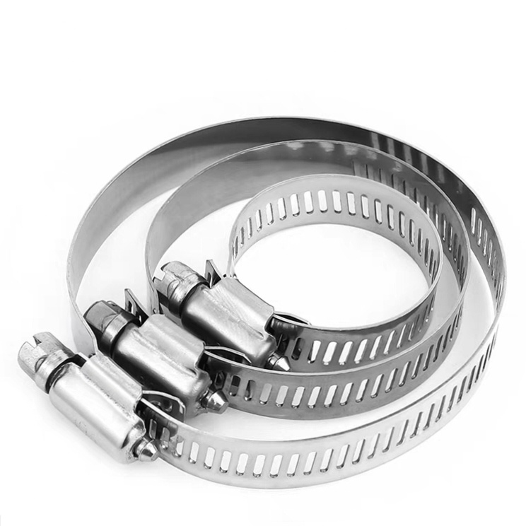 German Type Stainless Steel Customized Length Hose Pipe Clamp