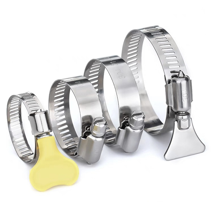 German Type Stainless Steel Customized Length Hose Pipe Clamp