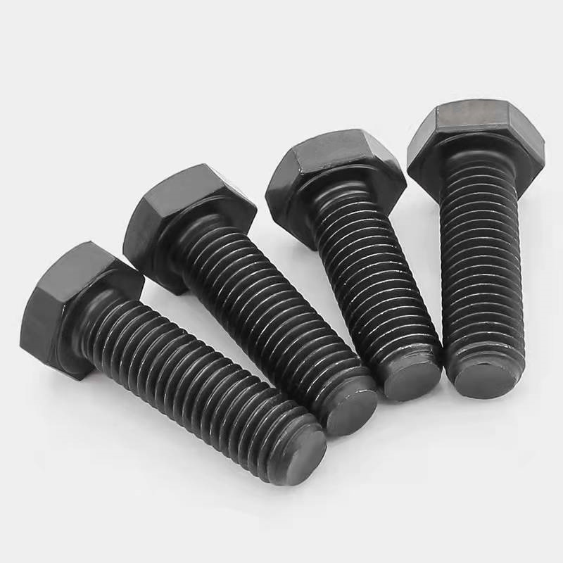 Bolt and Nuts High Strength Steel Black DIN933 DIN931 M6-36 Grade8.8/12.9 Hex Bolts