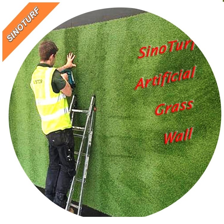 Fibrillated PE Wall Decoration Economic Grass Artificial Lawn, Fake Grass For Dubai Market