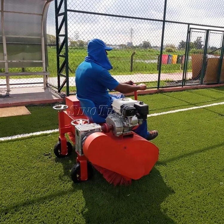 Petrol Driven Brushing Machine Sweeping Artificial Grass Tool Maintenance Equipment For Synthetic Turf