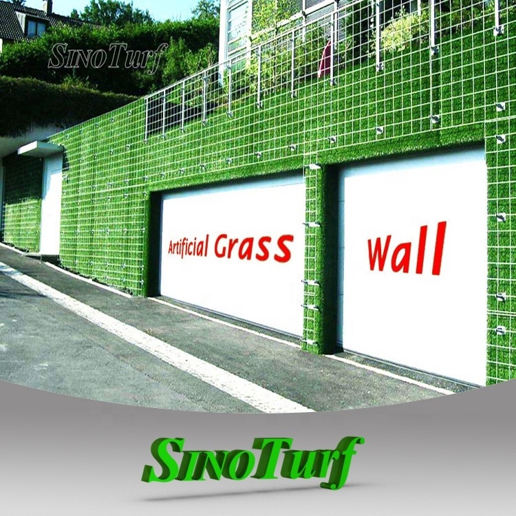 Fibrillated PE Wall Decoration Economic Grass Artificial Lawn, Fake Grass For Dubai Market