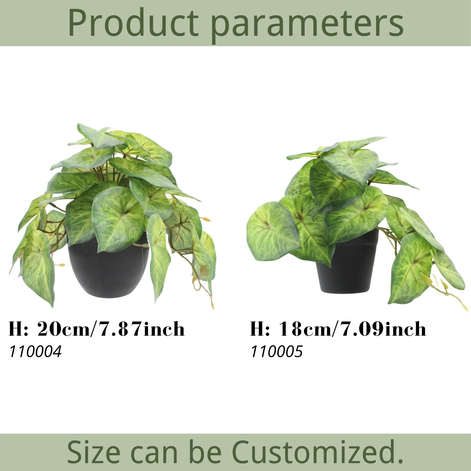 Hot Selling Wholesale Faux Tropical Plants Artificial Plant for Indoor Outdoor Decoration Potted Artificial Caladium Plants