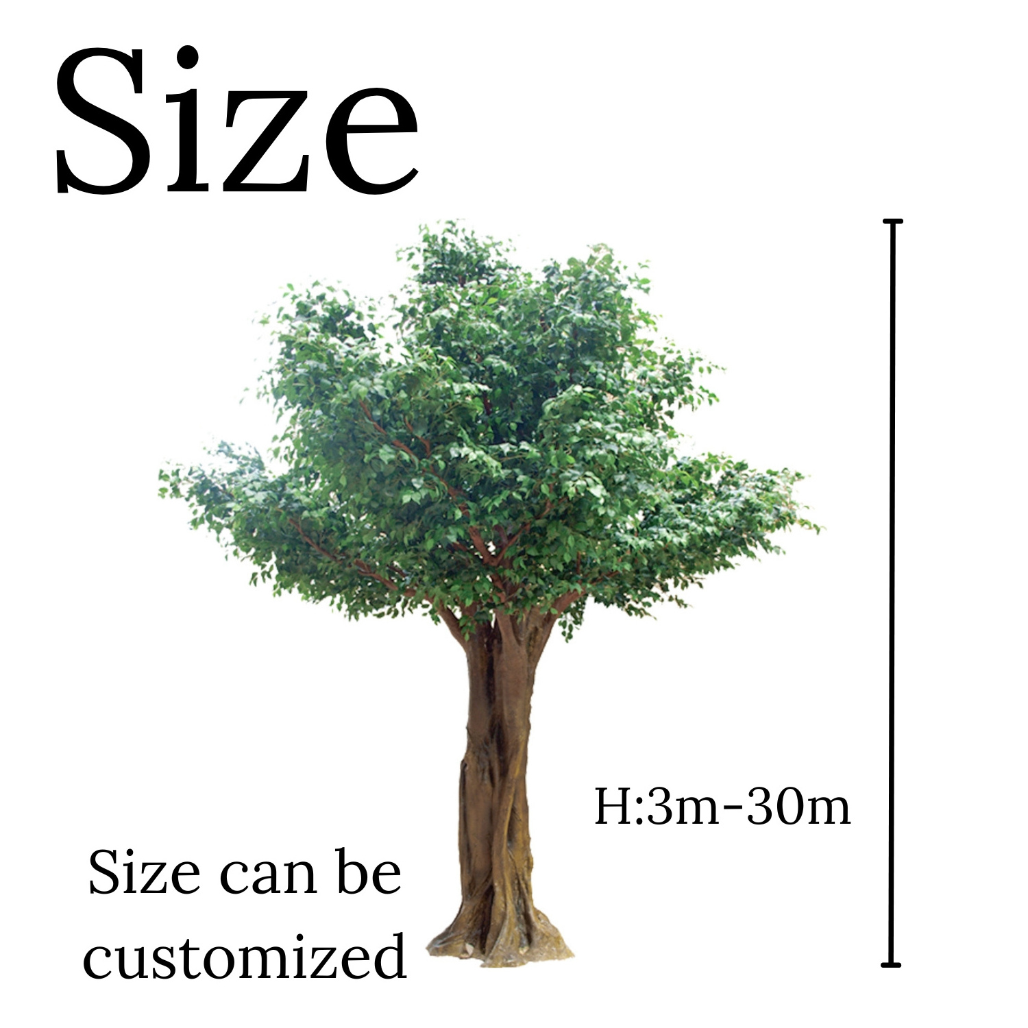 Large Outdoor Artificial Trees Fiberglass Trunk Artificial Big Trees Artificial Banyan Tree