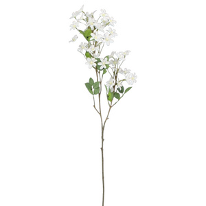 Bulk 35" Plastic Flower Long Stems Branches Cream Blossom Spray for Flower Arrangements Bouquet Decor Artificial Flower Stems