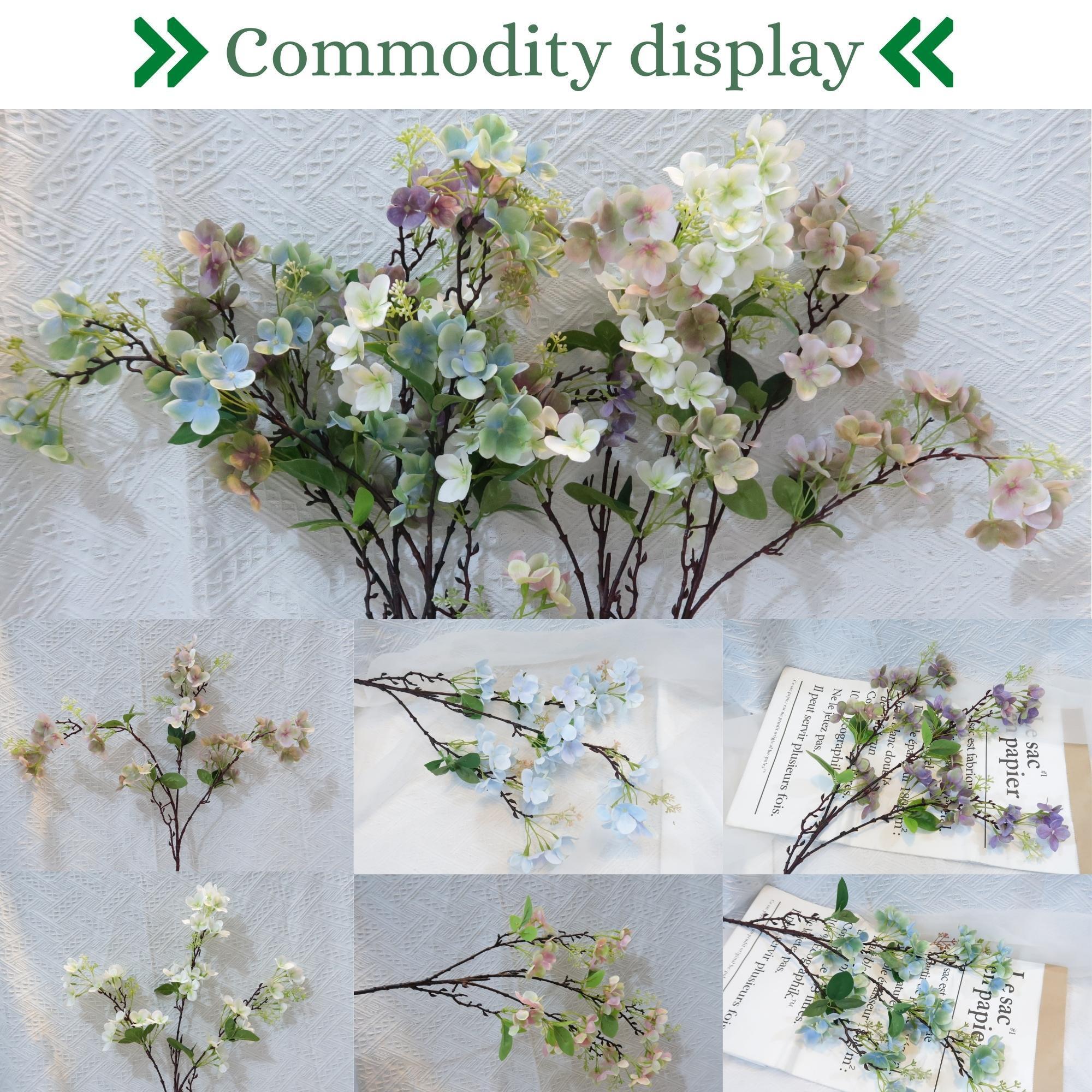 Wedding Decoration  Home Decor Floral Arrangements Simulation Dogwood Silk Flower Branch Artificial Dogwood Flower Spray