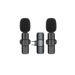 Portable Lavalier interview Microphone sans fil Professionnel microfonos inalambricos Mini Lapel K8 K9 Phone Wireless Microphone