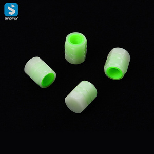 4pcs luminous car tire valve caps fluorescent car tire valve caps