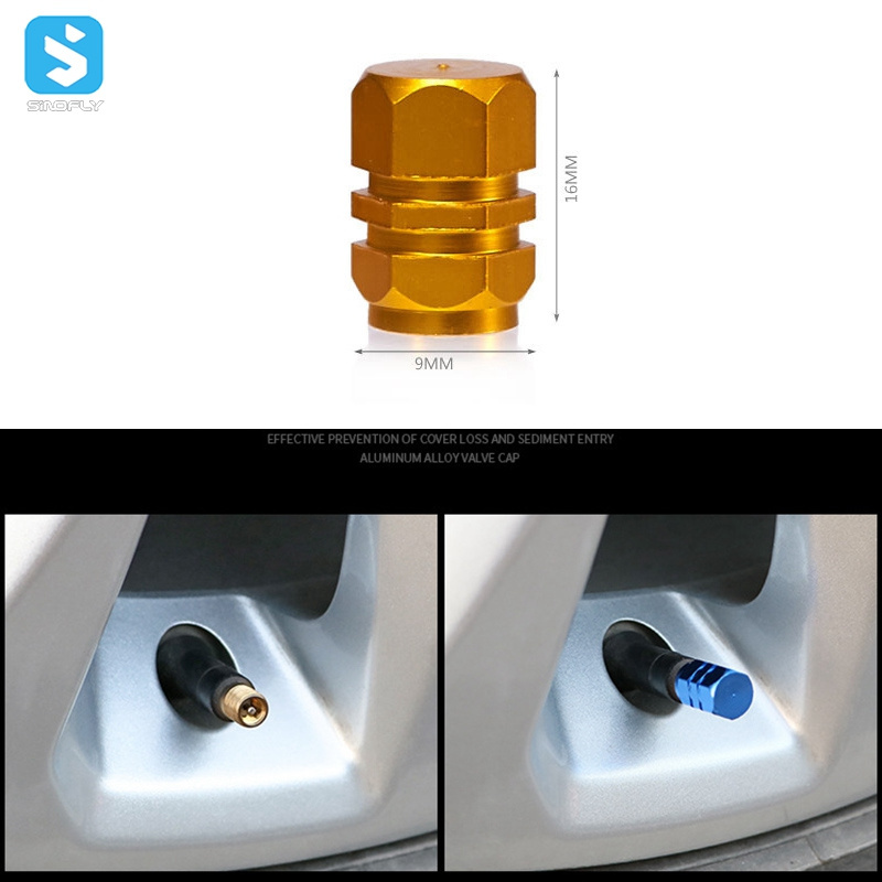 Aluminum Car Tire Valve Cap Stem Cap