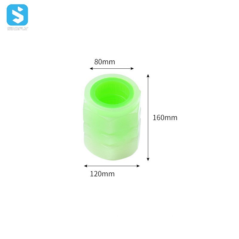 Fluorescent car tire stem valve cap glow in dark tire valve cover for cars