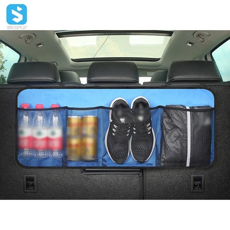 Multipurpose Polyester Car Boot Storage Bag Back Seat and Trunk Organizer Hanging Folding Car Boot Storage bag