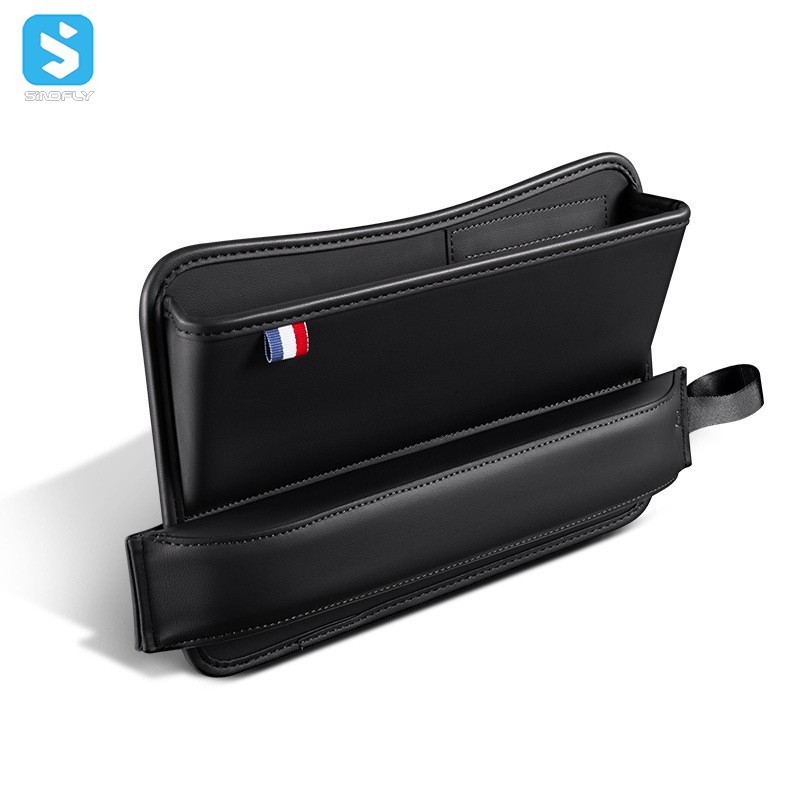 Leather Car Seat Gap Filler Storage Organizer Car Door Pocket Organizer