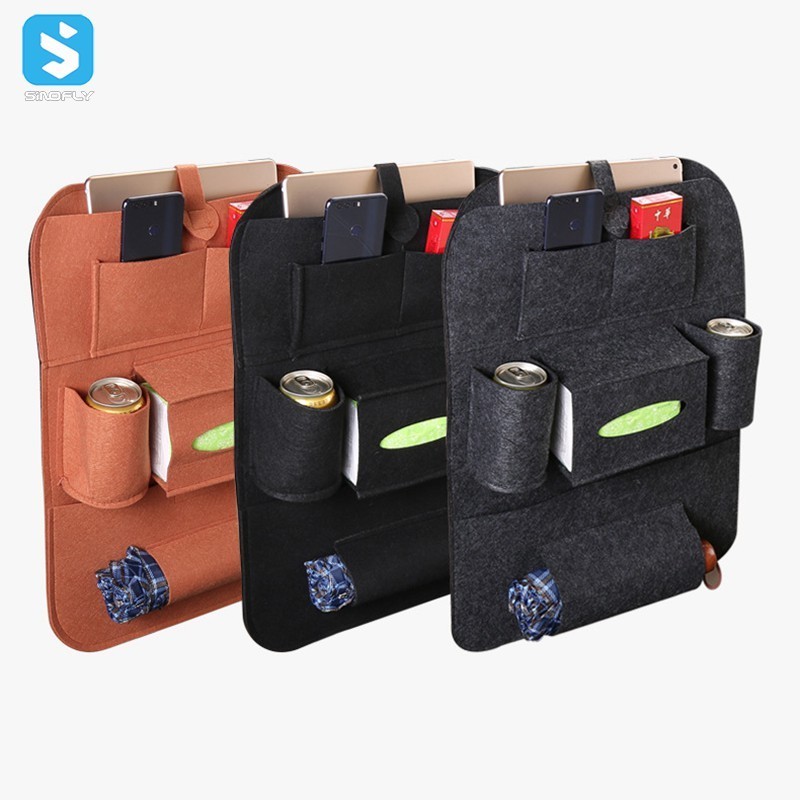 Multi Function Backseat Organizer Auto Back Interior Storage Bag Car Cover Protector Folding Back Seat