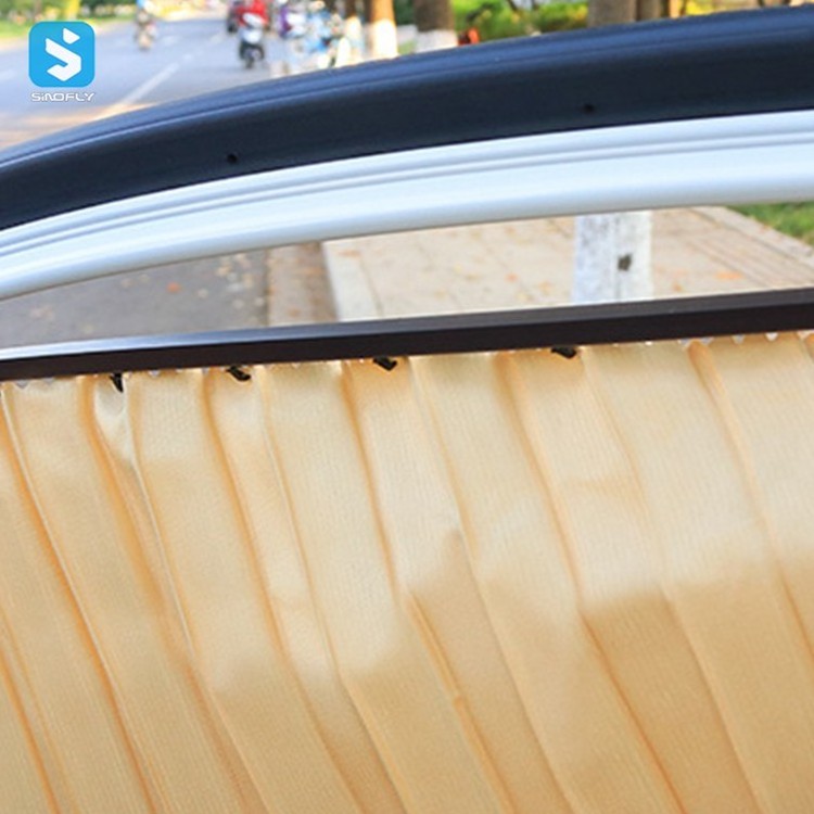 Auto magnetic curtain car window retractable sunshade