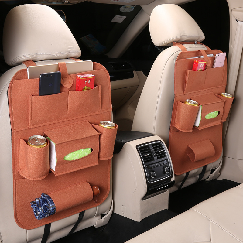 Multi Function Backseat Organizer Auto Back Interior Storage Bag Car Cover Protector Folding Back Seat