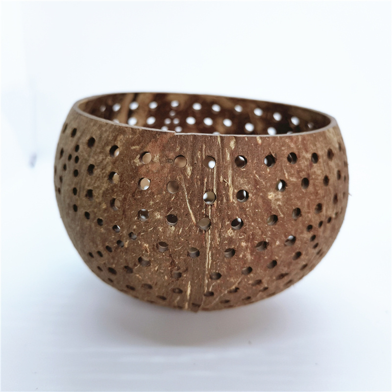 Handmade half coconut bowl candle art product crafts coconut shell for candles