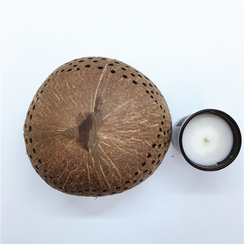 Handmade half coconut bowl candle art product crafts coconut shell for candles