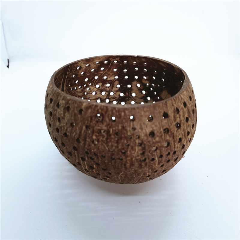 Handmade half coconut bowl candle art product crafts coconut shell for candles