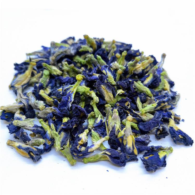 Die Dou Hua Customized China Organic Natural Dry Blue Butterfly Pea Flower Tea Price Dried Butterfly Pea Flower