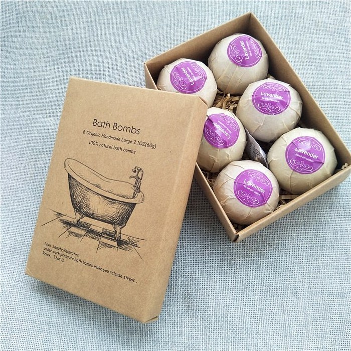 Hot selling natural organic wholesale lavender kinder bath bombs for kids